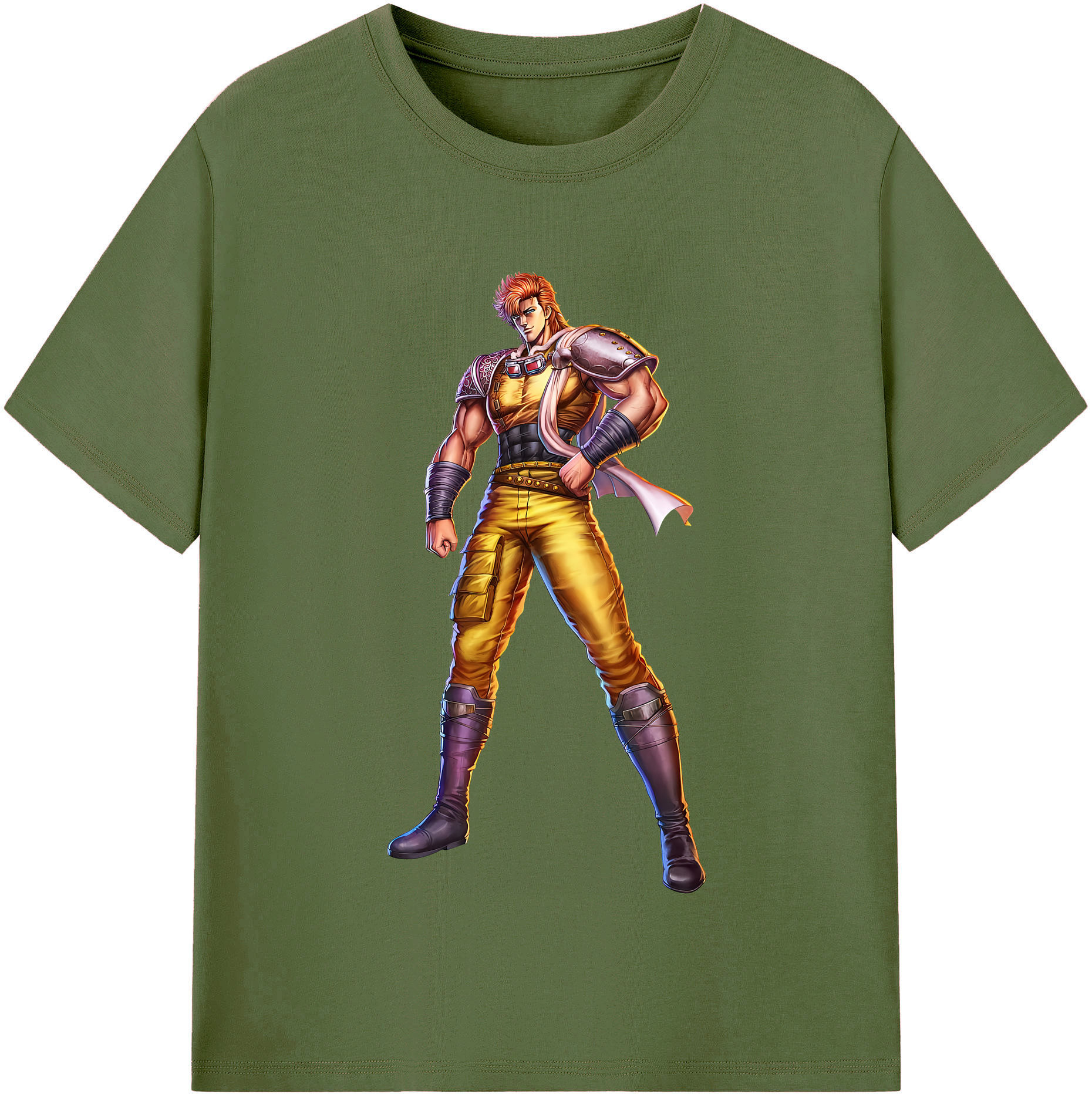 （画像用） 北斗の拳 Fist of the North Star 綿100％半袖Tシャツ（フロントプリント）
